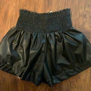 TCEC Leather Smock Shorts